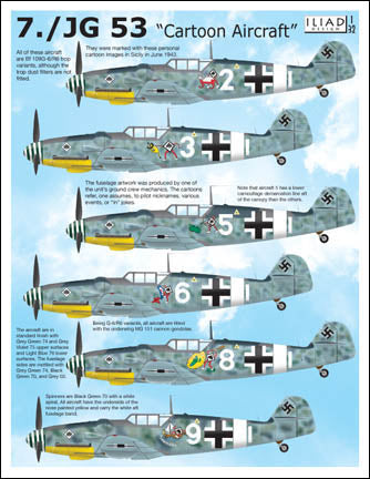 Iliad Design ILD32001 1:32 JG 53 Messerschmitt Bf-109G-6 'cartoon' aircraft