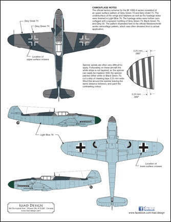 Iliad Design ILD32001 1:32 JG 53 Messerschmitt Bf-109G-6 'cartoon' aircraft