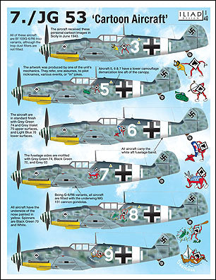 Iliad Design ILD48002R 1:48 Messerschmitt Bf-109G-6/R6 Tropical version
