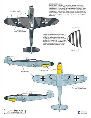 Iliad Design ILD48002R 1:48 Messerschmitt Bf-109G-6/R6 Tropical version