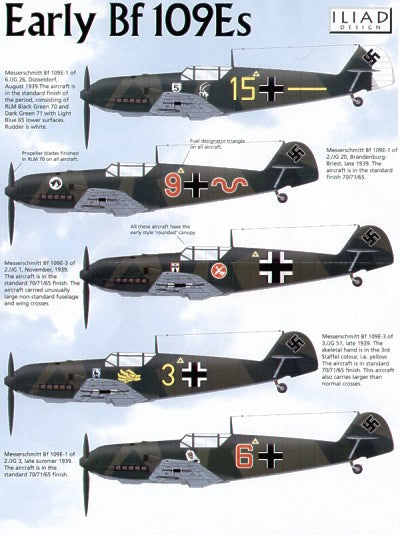 Iliad Design ILD48006 1:48 Early Messerschmitt Bf-109Es