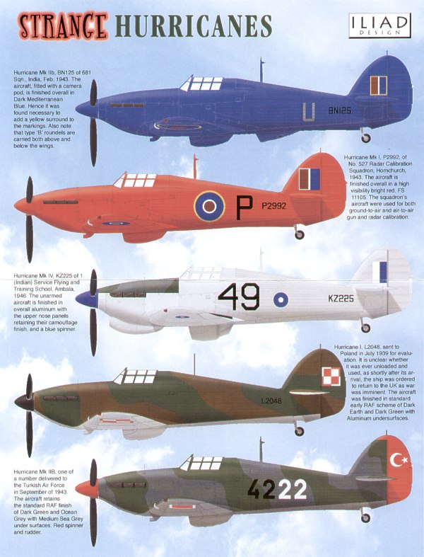 Iliad Design ILD48015 1:48 Strange Hawker Hurricanes