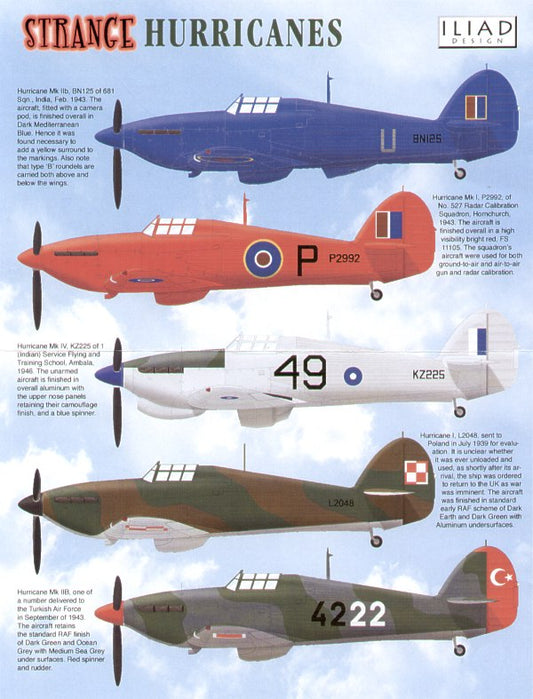 Iliad Design ILD48015 1:48 Strange Hawker Hurricanes