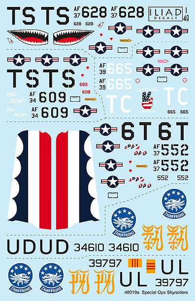 Iliad Design ILD48019R 1:48 Special Ops Douglas A-1H Skyraiders