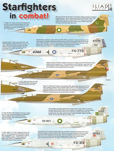 Iliad Design ILD48020 1:48 Lockheed F-104 Starfighters in Combat