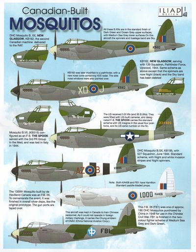 Iliad Design ILD48023 1:48 Canadian-built de Havilland Mosquitos