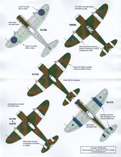 Iliad Design ILD48025 1:48 Republic P-47D Thunderbolt Bubble and Razorbacks