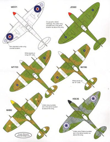 Iliad Design ILD48028 1:48 Supermarine Spitfires over India