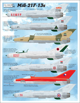 Iliad Design ILD48034 1:48 Mikoyan MiG-21F-13s The first Shenyang J-7