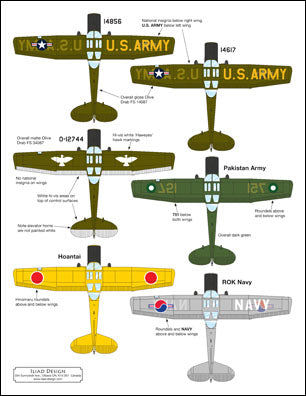 Iliad Design ILD48035 Cessna L-19/O-1 Bird Dog KS ANG & Pakistan 1:48