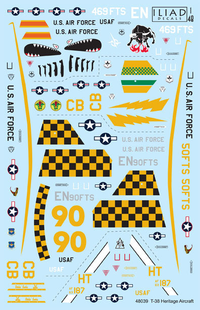 Iliad Design ILD48039 1:48 Northrop T-38C Heritage Schemes
