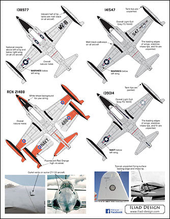 Iliad Design ILD48040 1:48 More Naval Lockheed T-33 T-Birds