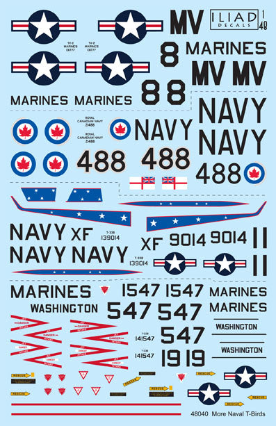 Iliad Design ILD48040 1:48 More Naval Lockheed T-33 T-Birds
