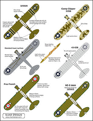 Iliad Design ILD48041 1:48 Piper L-4 Grasshopper Colourful and unusual L-4s