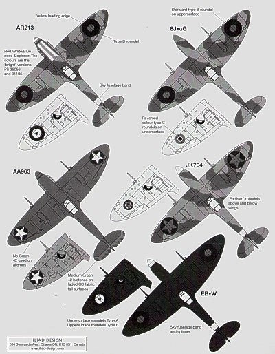 Iliad Design ILD72002 Oddball Spitfire Mk.I AR213 57 OTU 1:72