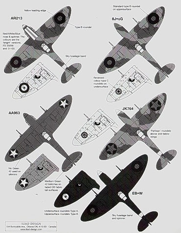 Iliad Design ILD72002 Oddball Spitfire Mk.I AR213 57 OTU 1:72