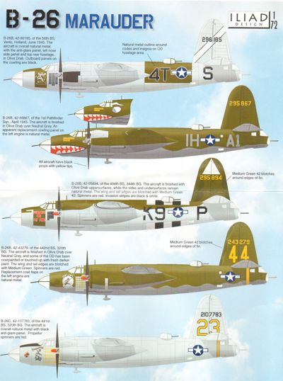 Iliad Design ILD72005 1:72 Martin B-26B Marauder
