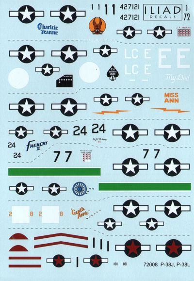 Iliad Design ILD72008 1:72 Lockheed P-38J/P-38L Lightning
