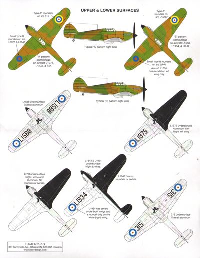 Iliad Design ILD72013 Pre-War Hawker Hurricanes Mk.I 3 Sqn 1:72