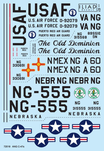 Iliad Design ILD72018 1:72 Air National Guard Douglas C-47A Skytrain