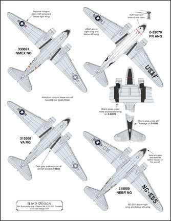 Iliad Design ILD72018 1:72 Air National Guard Douglas C-47A Skytrain
