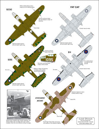 Iliad Design ILD72019 B-25B/C/D Mitchell 3rd Antisubmarine Sqn 1:72