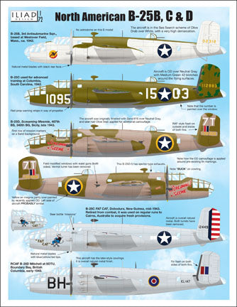 Iliad Design ILD72019 B-25B/C/D Mitchell 3rd Antisubmarine Sqn 1:72