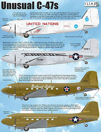 Iliad Design ILD72020 1:72 Unusual Douglas C-47s