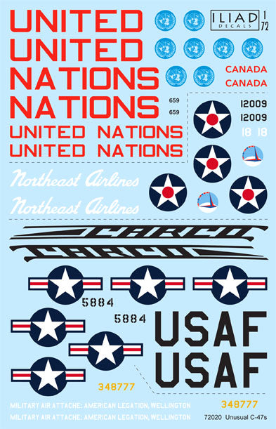 Iliad Design ILD72020 1:72 Unusual Douglas C-47s