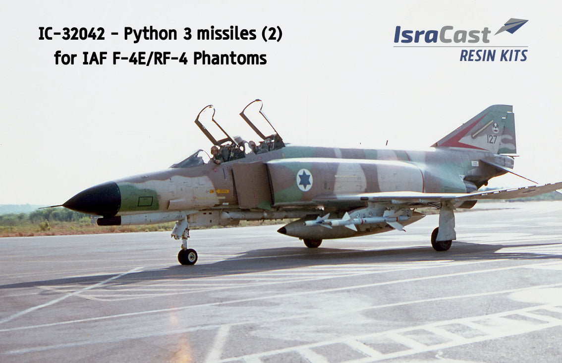 IsraDecal Studio IC-32042 RAFAEL Python 3 Missiles for F-4E 1:32