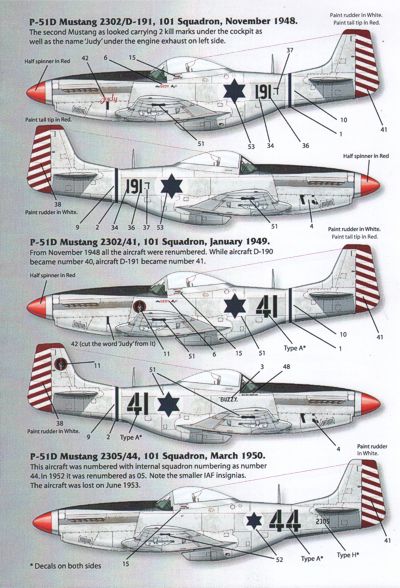 IsraDecal Studio IAF-92 1:32 IAF North-American P-51D Mustang