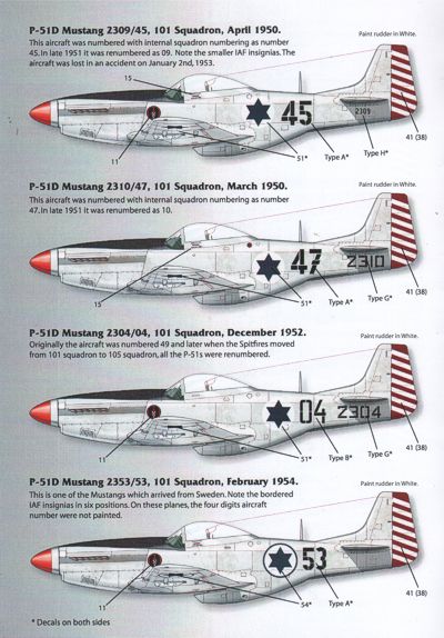 IsraDecal Studio IAF-92 1:32 IAF North-American P-51D Mustang