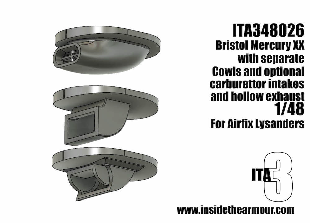 Inside the Armour ITA348026 Bristol Mercury XX Engine for Lysander 1:48