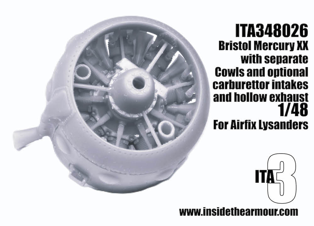 Inside the Armour ITA348026 Bristol Mercury XX Engine for Lysander 1:48