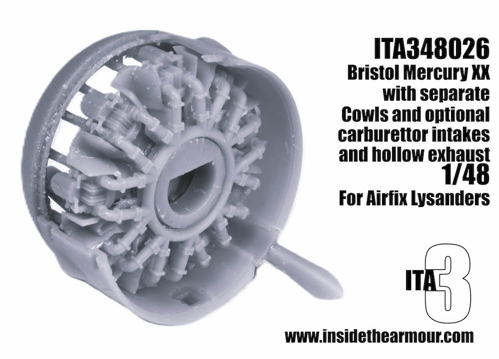 Inside the Armour ITA348026 Bristol Mercury XX Engine for Lysander 1:48