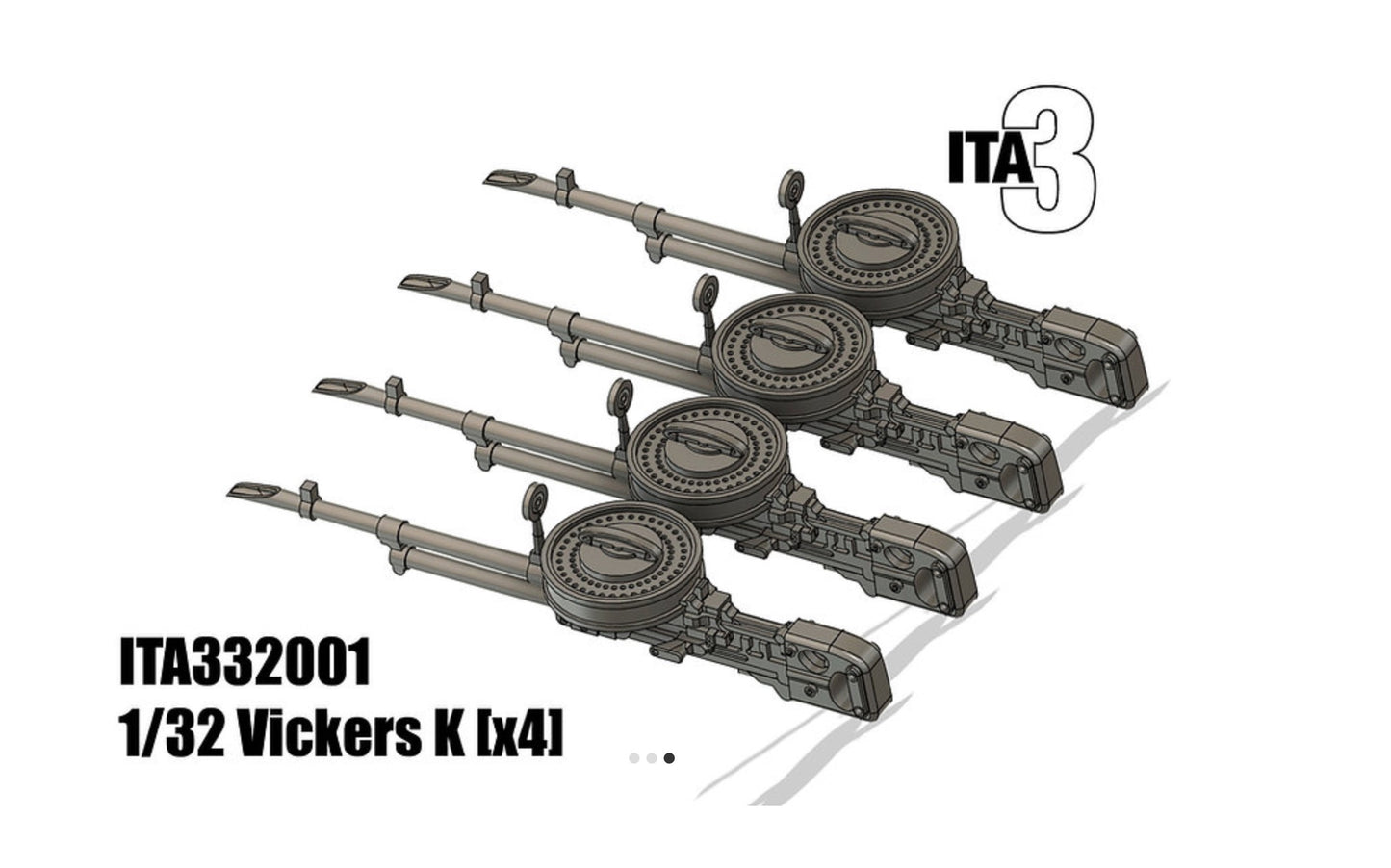 Inside the Armour ITA332001 1:32 Vickers K machine guns x 4