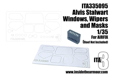 Inside the Armour ITA335095 1:35 Alvis FV622 STALWART replacement Windows