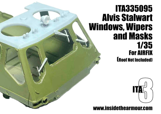Inside the Armour ITA335095 1:35 Alvis FV622 STALWART replacement Windows