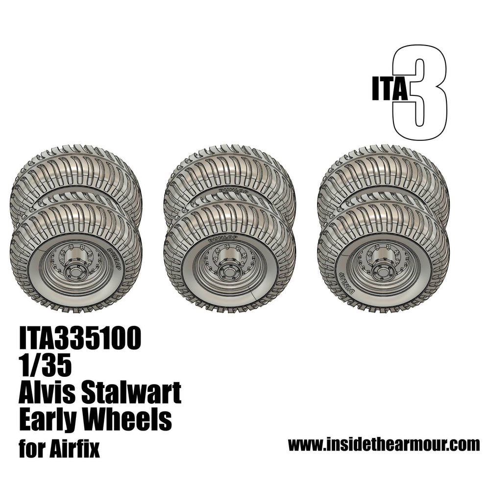 Inside the Armour ITA335100 Alvis FV622 STALWART early wheels, 1:35