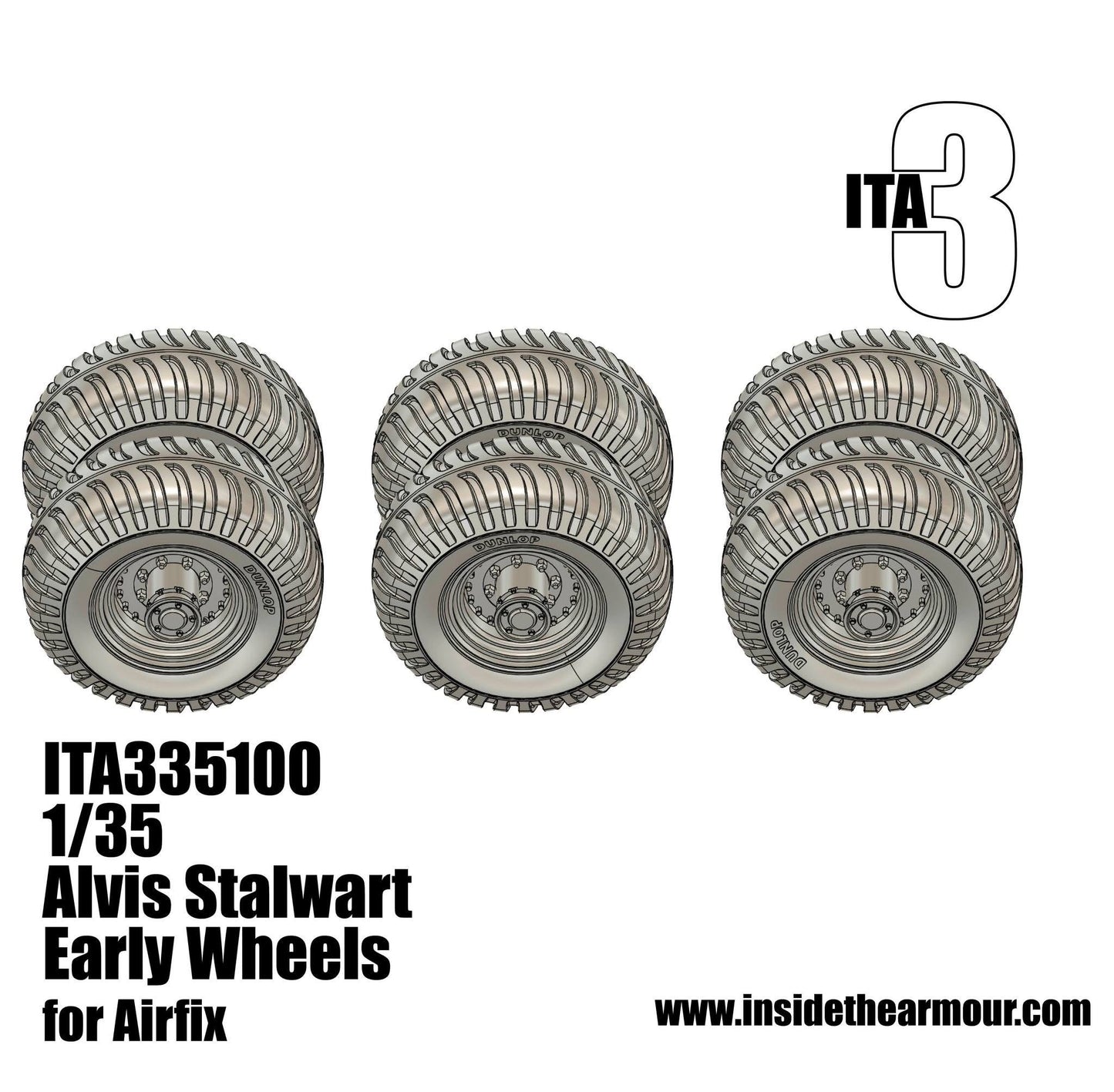 Inside the Armour ITA335100 Alvis FV622 STALWART early wheels, 1:35