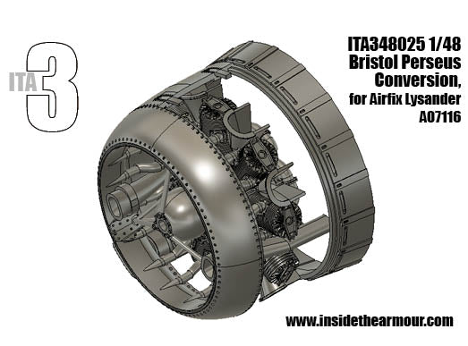 Inside the Armour ITA348025 Bristol Perseus Engine Mk.II Lysander 1:48
