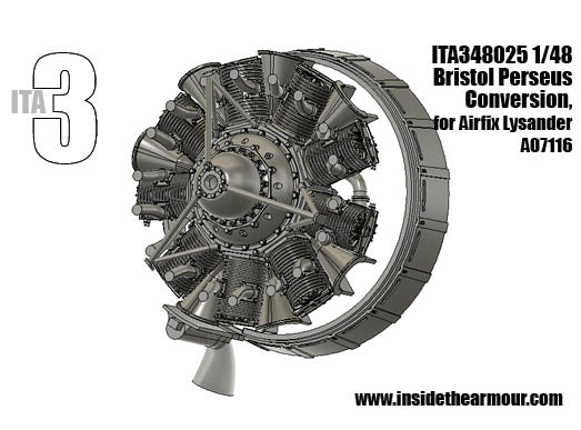 Inside the Armour ITA348025 Bristol Perseus Engine Mk.II Lysander 1:48