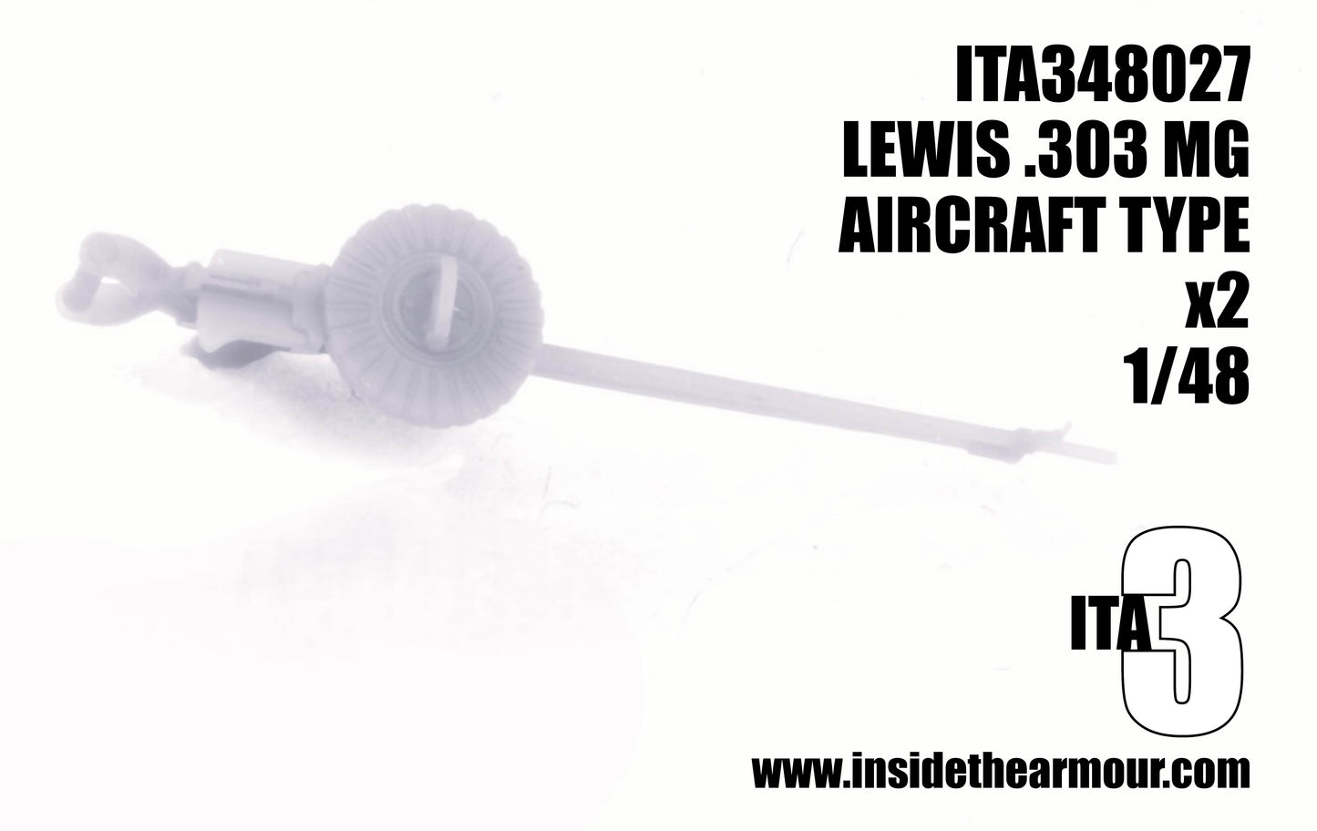 Inside the Armour ITA348027 2 x 1:48 Lewis Gun, Aircraft Type