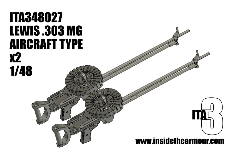 Inside the Armour ITA348027 2 x 1:48 Lewis Gun, Aircraft Type