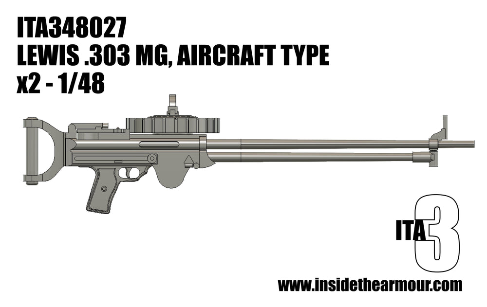 Inside the Armour ITA348027 2 x 1:48 Lewis Gun, Aircraft Type