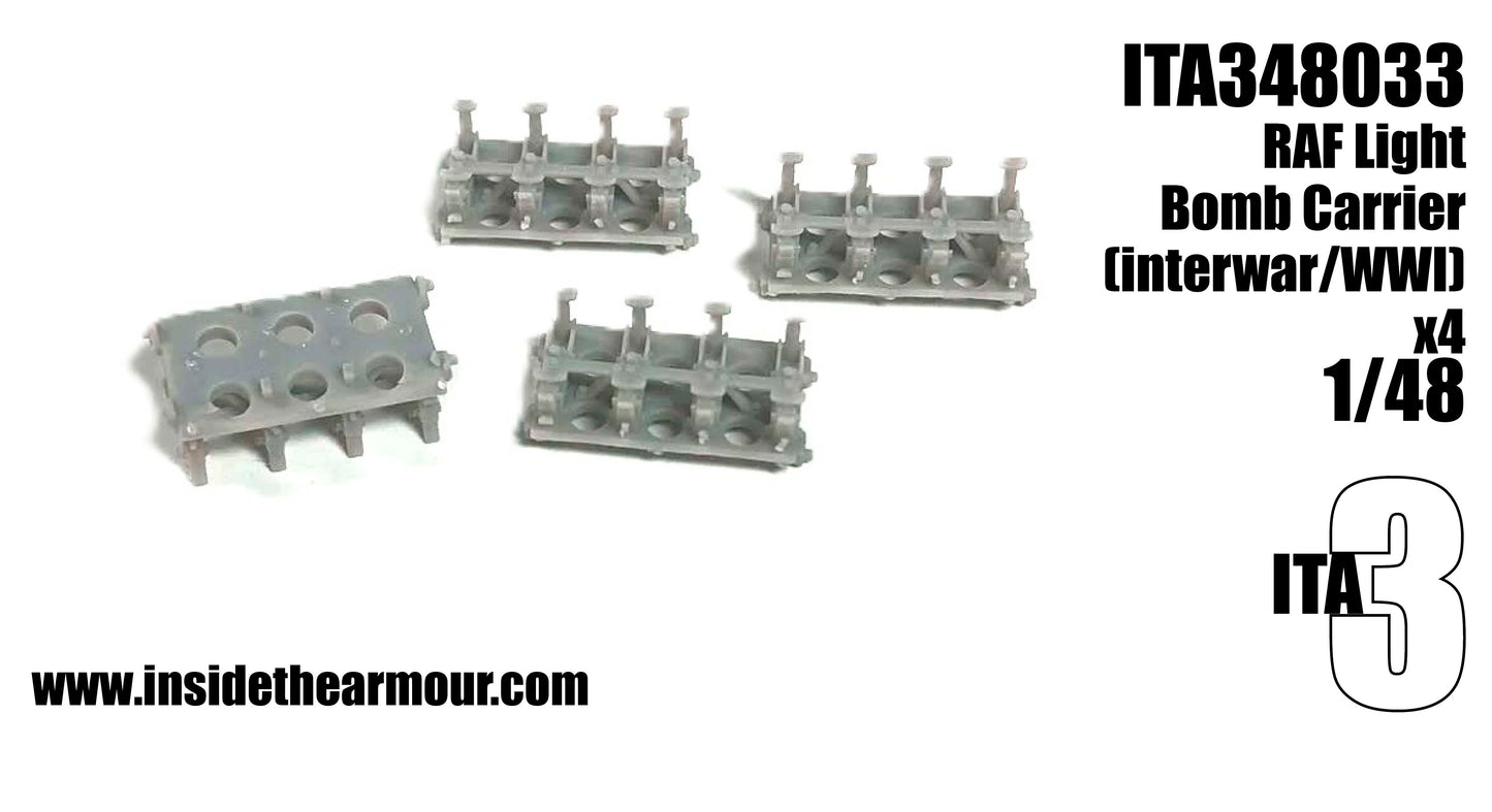 Inside the Armour ITA348033 1:48 RAF Light Bomb Carrier x 4 interwar.WW2