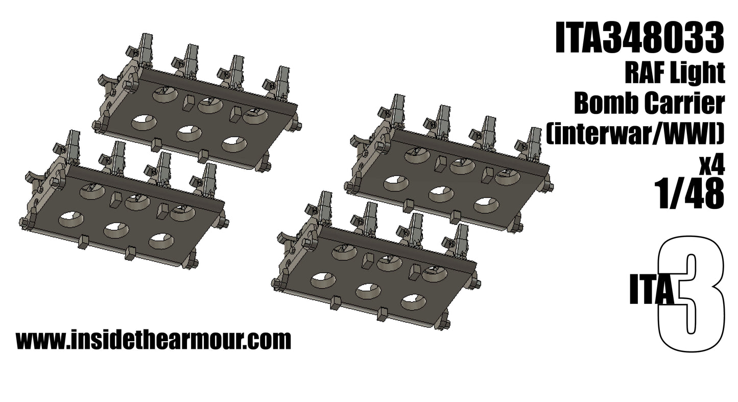Inside the Armour ITA348033 1:48 RAF Light Bomb Carrier x 4 interwar.WW2