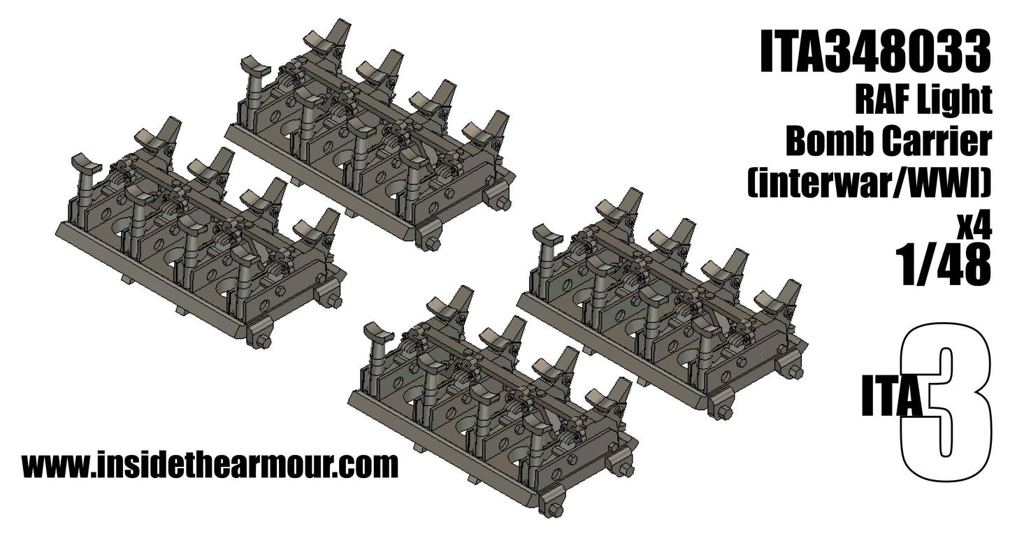 Inside the Armour ITA348033 1:48 RAF Light Bomb Carrier x 4 interwar.WW2