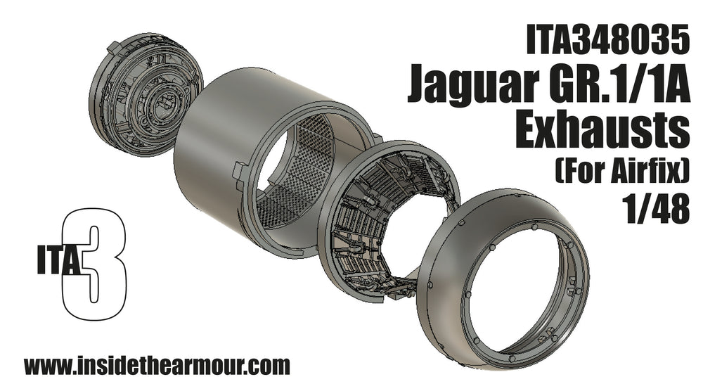 Inside the Armour ITA348035 1:48 Sepecat Jaguar GR.1/GR.1A Exhausts