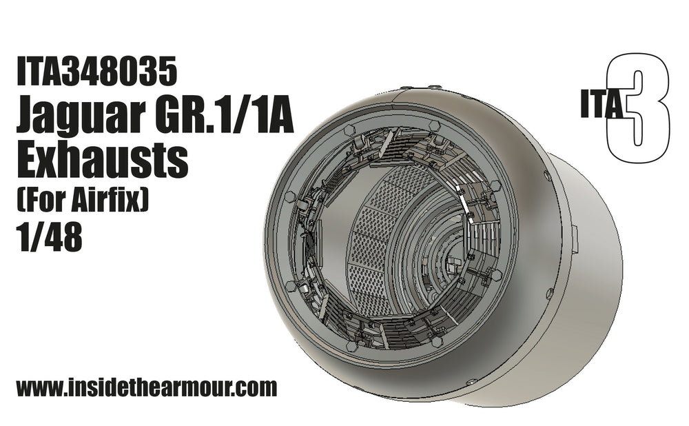 Inside the Armour ITA348035 1:48 Sepecat Jaguar GR.1/GR.1A Exhausts